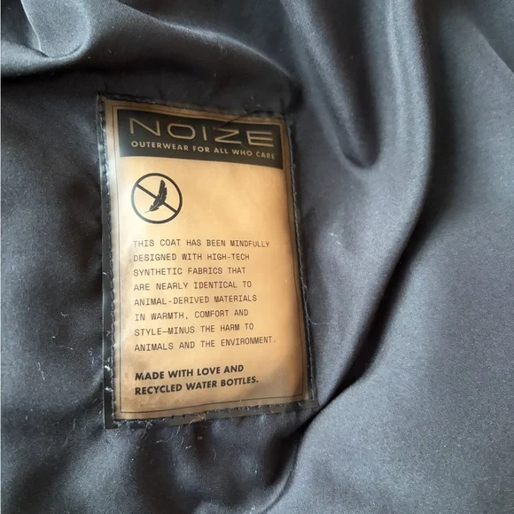 Noize Polka Dot Puffer from Anthropologie size M black and white - Picture 7 of 7